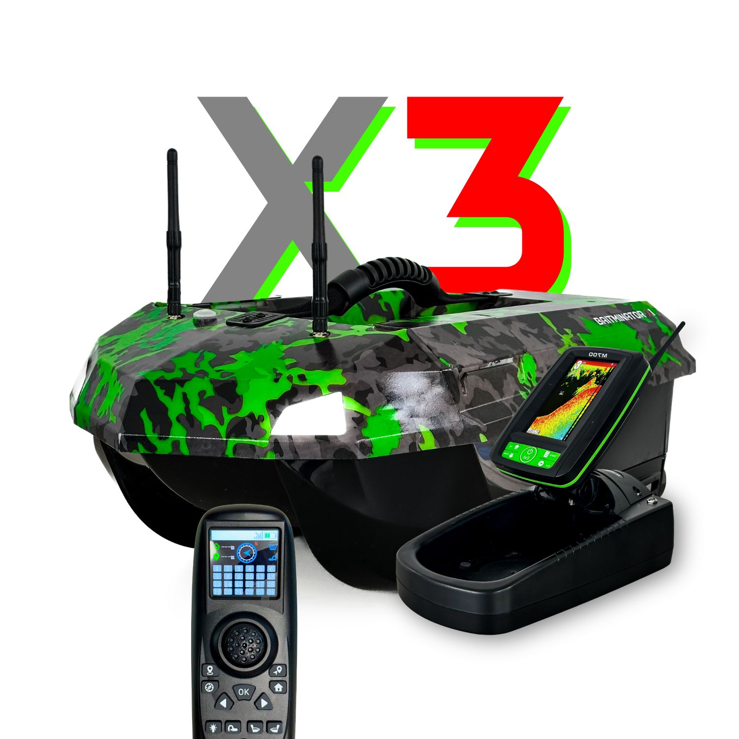 DANCRIS - Baitminator X3 GPS Etetőhajó Toslon halradarral