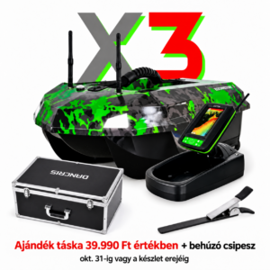 DANCRIS - Baitminator X3 GPS Etetőhajó Toslon halradarral + ajándék táska